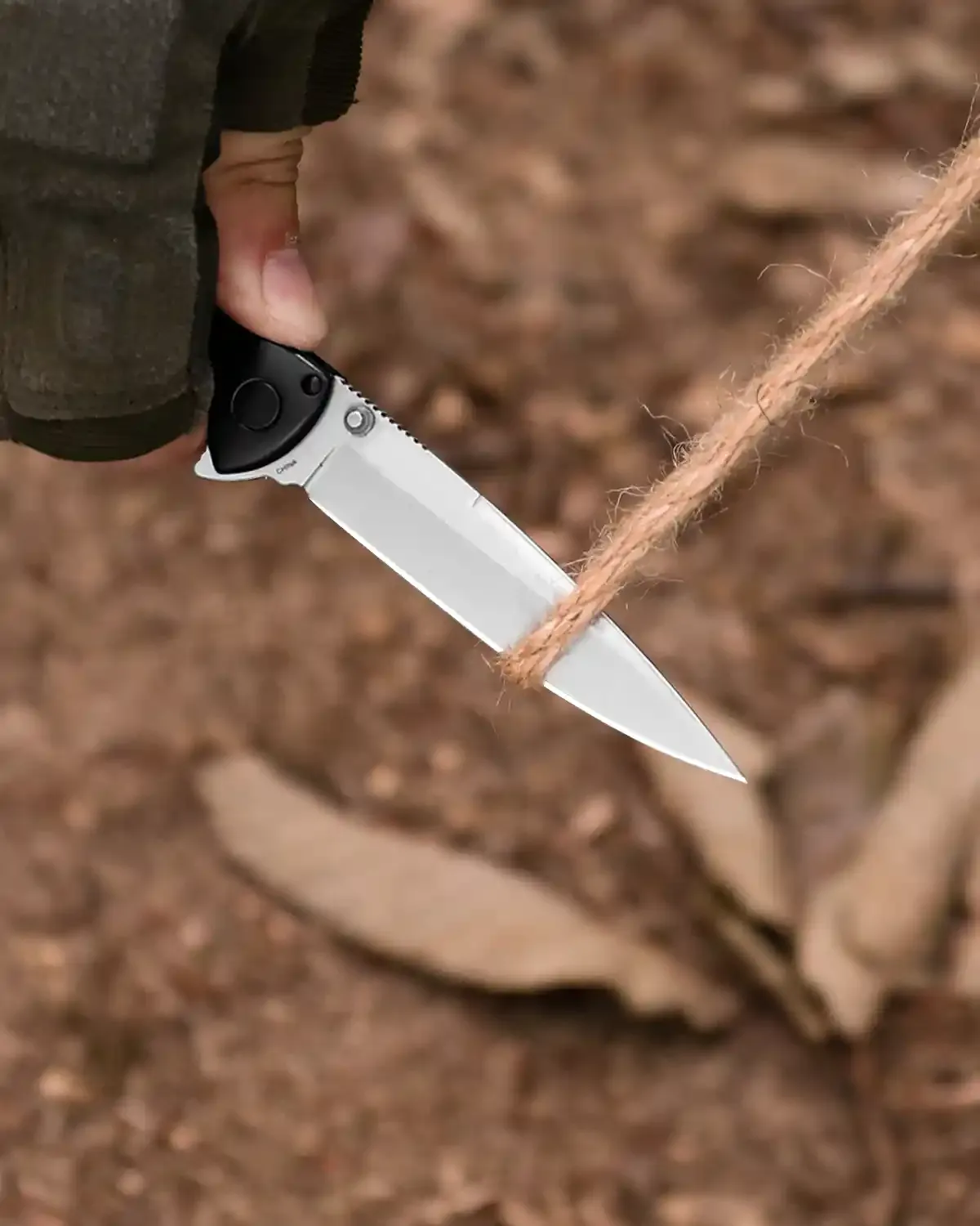 3.78" Black G10 Handle Folding Knife With Streamlined Design - Image 5