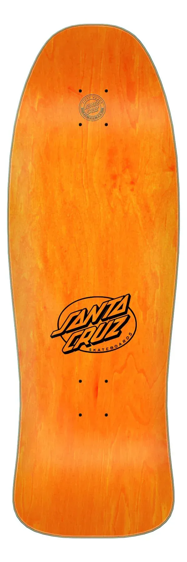 10in x 30.12in Kendall Pumpkin Reissue Santa Cruz Skateboard Deck - Image 2