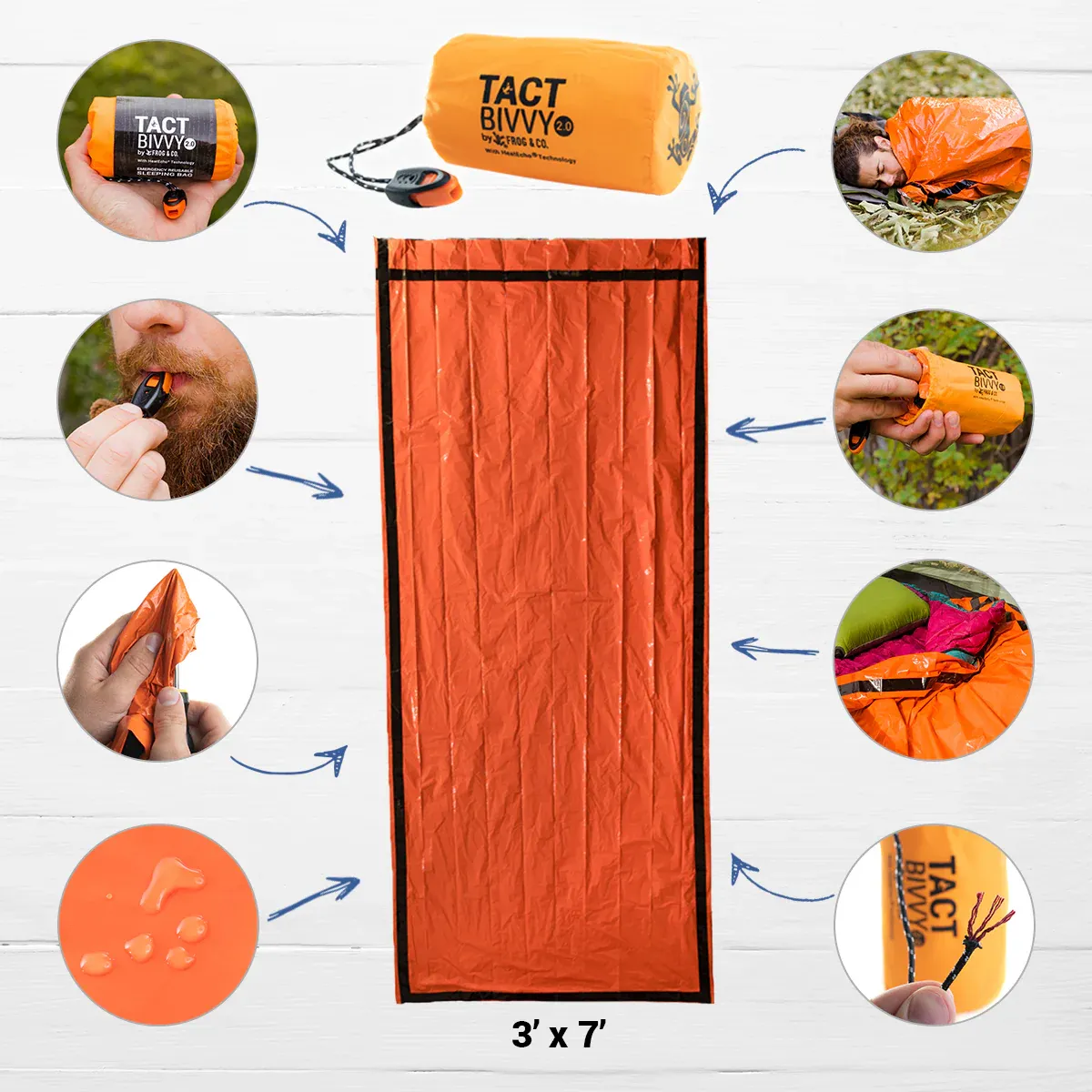 Tact Bivvy® 2.0 Emergency Sleeping Bag - Image 6