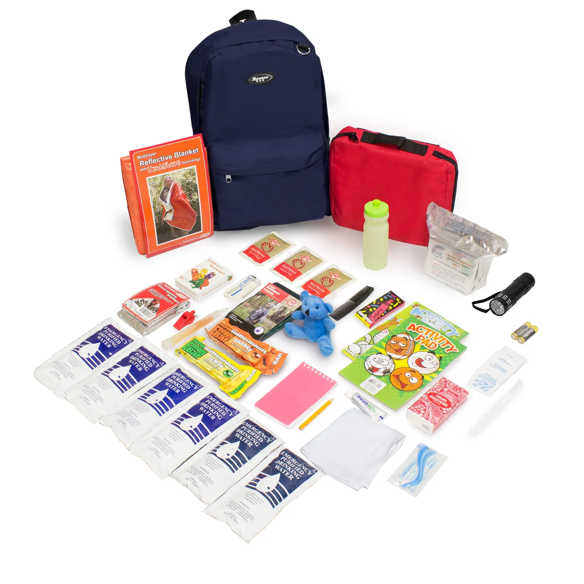 Keep-Me-Safe Children's 72 Hour Survival Kit: Color Options Available - Image 5