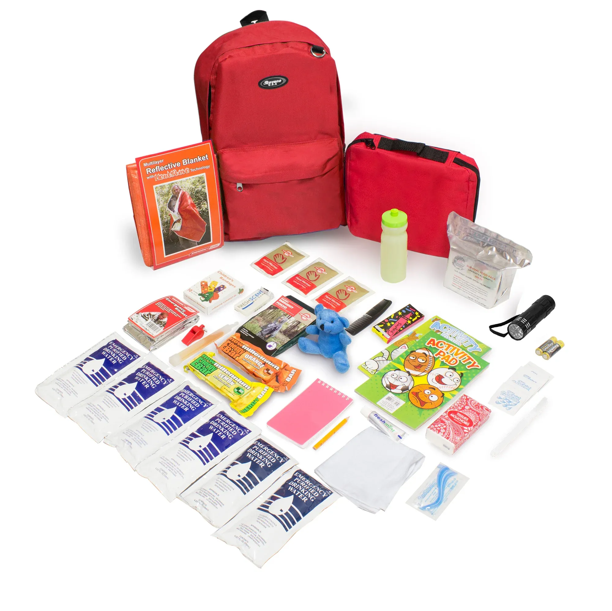 Keep-Me-Safe Children's 72 Hour Survival Kit: Color Options Available - Image 11