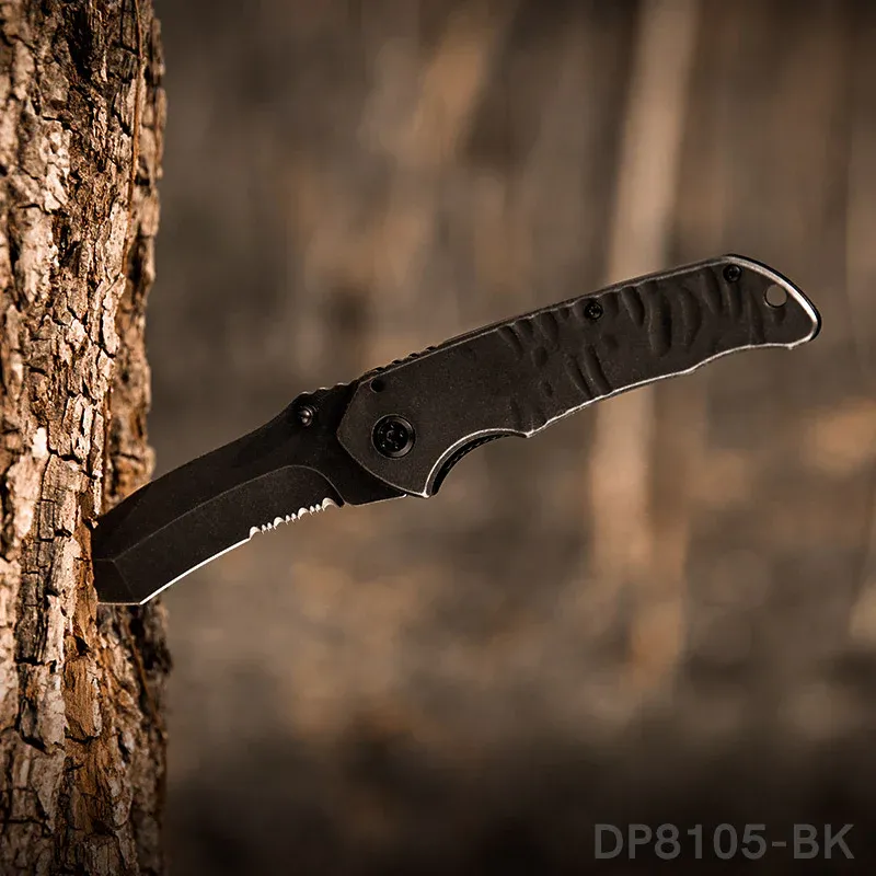 Tanto Folding Knife with G10 Handle and Double Side CNC Treatment - Image 5