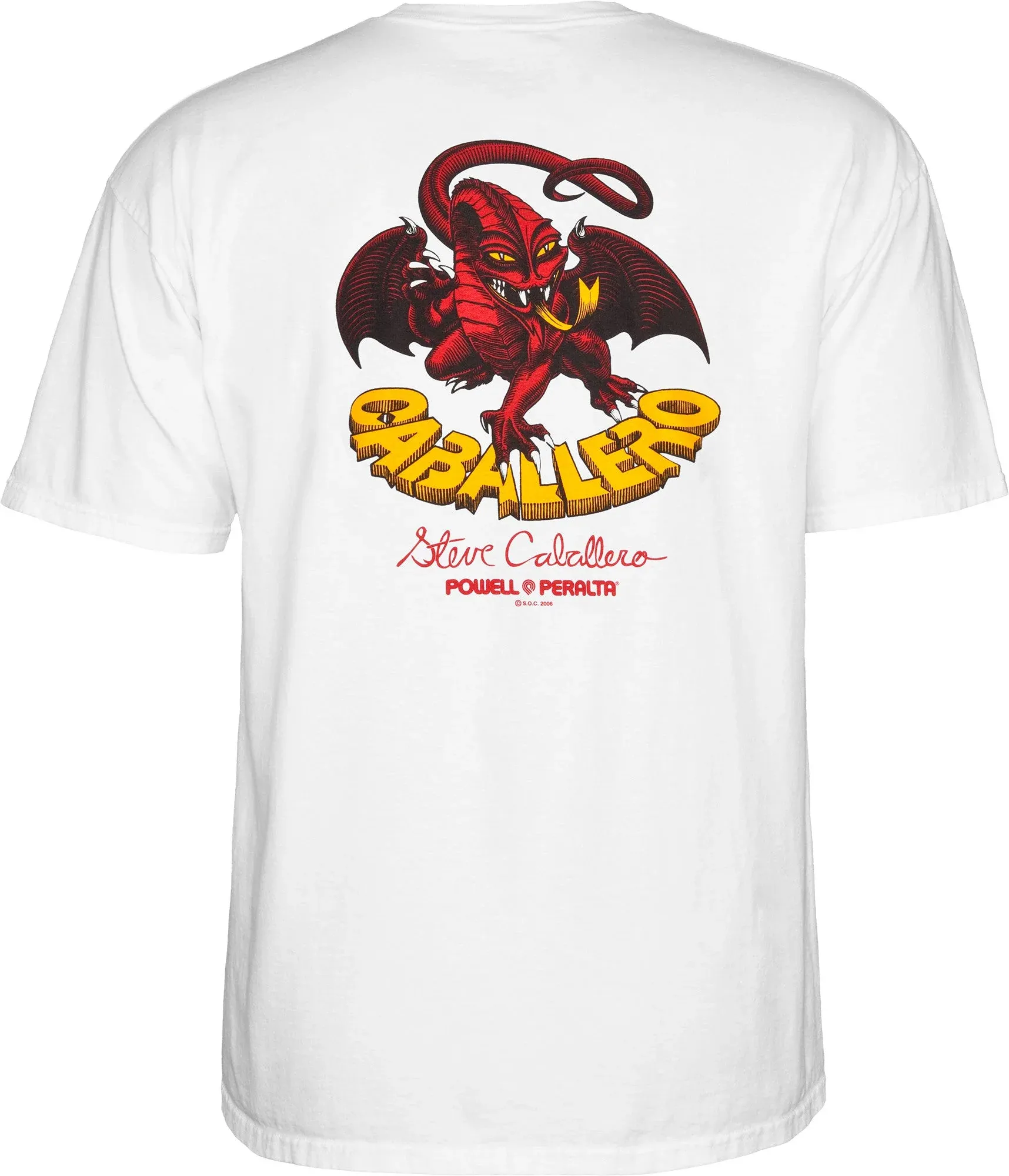 Powell Peralta Steve Caballero Dragon II T-shirt - White - Image 2