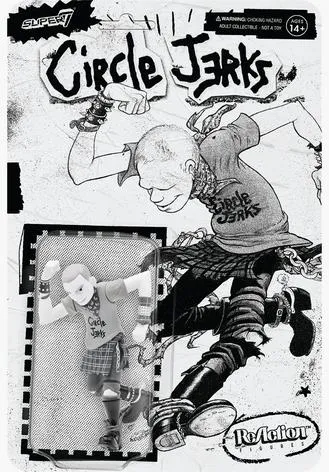 Super7 Circle Jerks ReAction Figure Skank Man Grayscale
